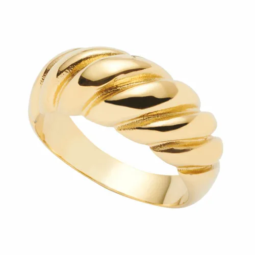 Leonardo Ring Giro - Eleganter Fingerring aus Edelstahl - Schmuckstück in Gold mit zeitlosem Design, ideal für jeden Anlass und in Größe 17 erhältlich.