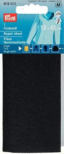 Produktbild PRYM Reparatur Tabelle/Twill für ironing-on, 12 x 45 cm, schwarz