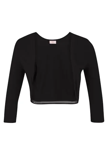 Vera Mont Damen Bolero 0037/4808 in Jet Black, Größe 42 - Eleganter Bolero für Damen, ideal für besondere Anlässe, mit hochwertiger Verarbeitung und stilvollem Design.