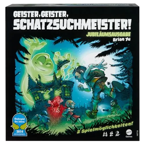 Geister, Geister, Schatzsuchmeister! Jubiläumsausgabe - Kooperatives Brettspiel für 2-5 Spieler, spannender Teammodus und herausfordernder Spukmodus