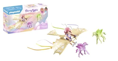 PLAYMOBIL Princess Magic 71363 - Himmlischer Ausflug mit Pegasusfohlen, kreatives Spielabenteuer für Kinder ab 4 Jahren
