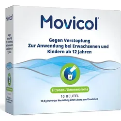 Movicol Beutel zur Herstellung einer Lösung zum Einnehmen 10 St - Arzneimittel zur effektiven Linderung von Verstopfung, einfach anzuwenden und gut verträglich.