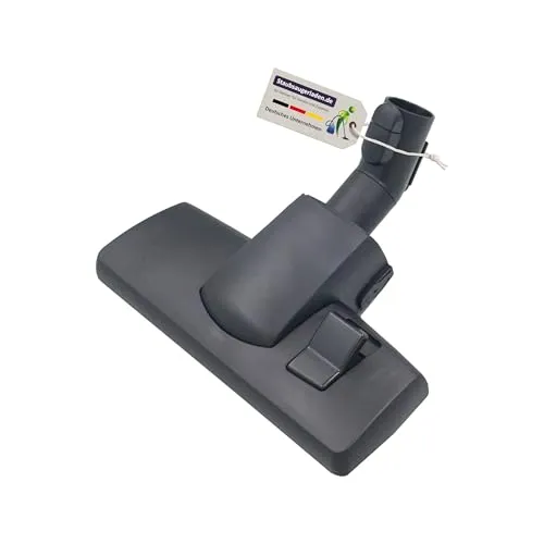 Umschaltbare Bodendüse mit Rad für Miele Bodenstaubsauger - Hochwertige umschaltbare Bodendüse mit Teleskoprohr für Miele Staubsauger. Ideal für Teppich- und Glattboden mit Einrastfunktion und Fadenaufheber für optimale Reinigung.