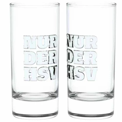 HSV Hamburger SV Schnapsglas 2er Set Relief