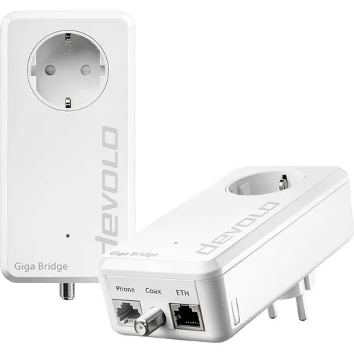Devolo Giga Bridge Phoneline Netzwerkadapter 8949 EU von devolo