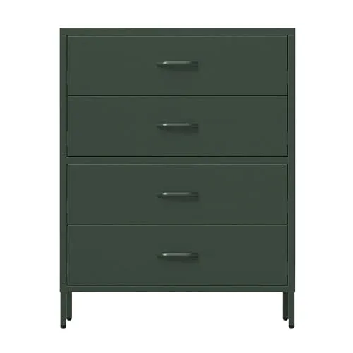 Jan Nowak Kommode Carla mit 4 Schubladen in grün von Jan Nowak