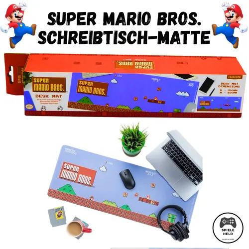 Nintendo Super Mario Bros. Mauspad Schreibtisch Matte XXL MousePad NEU 300x800mm