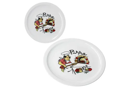 MamboCat Pizzateller 2er Set Luigi Pizzateller Ø30,5cm 2 Personen Teller Pizza Bäcker