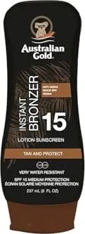 Australian Gold Instant Bronzer Lotion Sunscreen SPF 15 237 ml