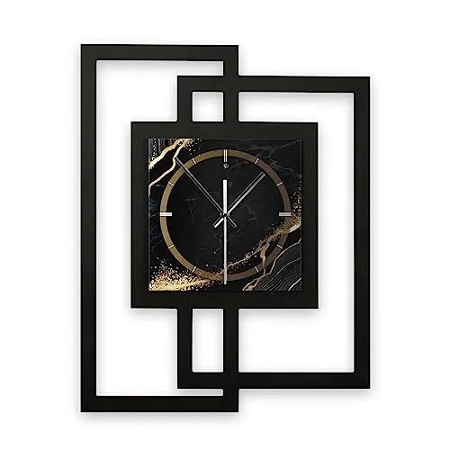 Kreative Feder Designer-Wanduhr - Luxuriöse Wanduhren im modernen Metallic-Look mit flüsterleisem Quarzuhrwerk, ideal für eine ruhige Umgebung. Handmade in Deutschland, ein stilvolles Highlight für jedes Zuhause.