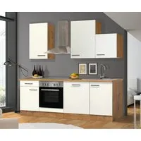 Flex-Well Exclusiv Küchenzeile Vintea 220 cm Magnolia