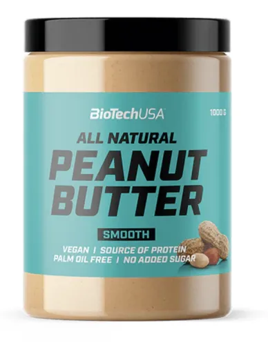 BioTech USA Erdnussbutter 1000g glatt
