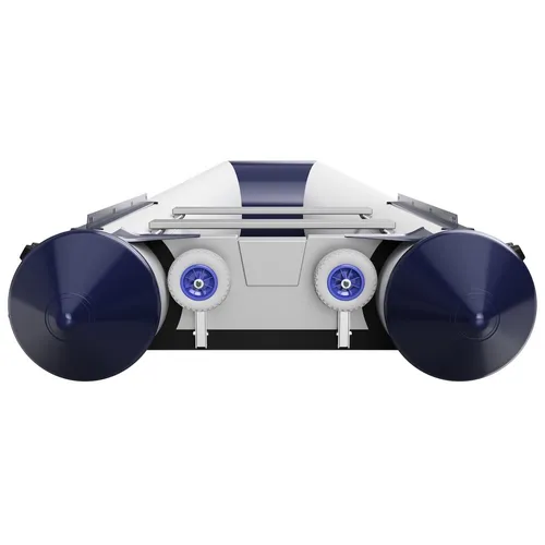 Klappbare Slipräder für Schlauchboote aus Edelstahl V4A in blau von SUPROD