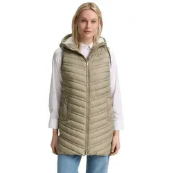 TOM TAILOR Steppweste mit Kapuze in Grün XL (42) - Funktionsjacke mit praktischer Kapuze, ideal für den Alltag. Der strukturierte Look und die reguläre Passform sorgen für einen lässigen Stil.