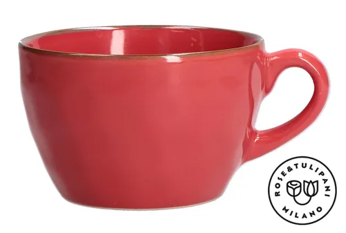 Große Tasse XXL Frühstückstasse Becher Kaffeetasse Concerto Rot 420 ml