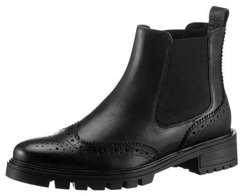 Ara Stiefelette Leder/Textil schwarz 38 EU - Wanderschuhe in Größe 38, stilvolle Stiefelette aus Leder/Textil mit 4 cm Blockabsatz, ideal für komfortable Wanderungen und Alltag.