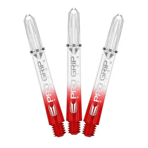 Target ProGrip Vision Shafts, Red, 3 Stück im Set, Medium, Länge: 48mm