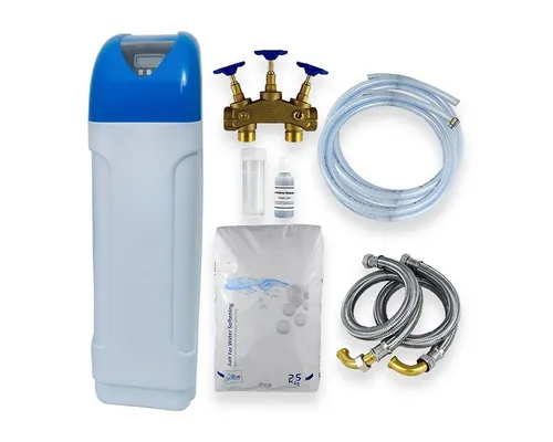 Ekershop Wasser Filter Entkalkung Wasserenthärtungsanlage Entkalkungsanlagen Wasserenthärter (für Einfamilienhaus Komplett mit Anschlussset, [- mit Anschlussset für Einfamilienhaus 2-9 Personen Wasseraufbereitung)