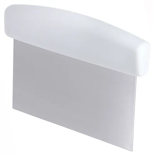 Teigabstecher, Teigschaber, 15x7,5 cm, Edelstahl/Kunststoff