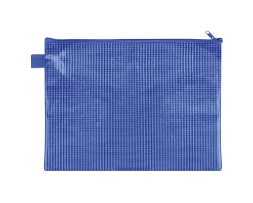 VELOFLEX Bogenhülle VELOFLEX Reißverschlusstasche gewebeverstärkt blau DIN A4