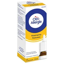 Otri-Allergie Nasenspray Fluticason (12ml, ca. 120 Sprühstöße) - Effektives Nasenspray zur Linderung von Heuschnupfen-Symptomen für bis zu 24 Stunden. Ideal für die gezielte Anwendung bei Allergien, mit geprüfter Verträglichkeit und ohne Gewöhnungseffekt.