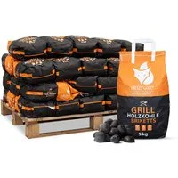 Heizfuxx Grillbriketts 5kg - Premium Grillkohle für perfekte Glut - Premium Grillbriketts in 5 kg Packung für gleichmäßige Hitze und lange Brenndauer. Ideal für BBQs, sorgt für perfekte Ergebnisse ohne ständiges Nachlegen. Genießen Sie unverfälschtes Grillaroma!