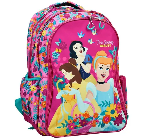 Disney Prinzessin Spring Schultasche 43 cm - Rucksäcke für kleine Disney-Fans: Die farbenfrohe Schultasche bietet viel Platz für Schulmaterialien und hohen Tragekomfort dank gepolsterter Schultergurte.