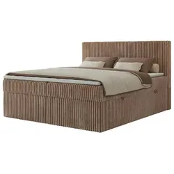 Boxbett mit Bettkasten Tiliano, braun in braun von Möbel Kraft