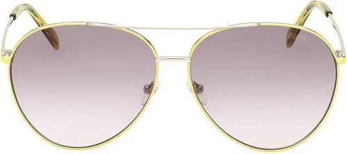 Emilio Pucci Damensonnenbrille EP0206 41F - Gelb - Stilvolle Damensonnenbrille mit 63 mm Gläsern, perfekt für den Sommer und ein modisches Accessoire.