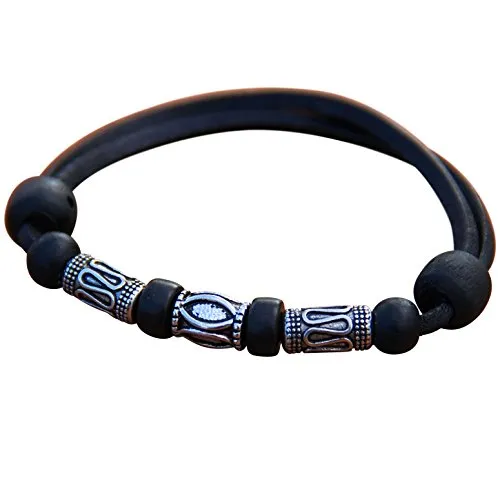 HANA LIMA Surferarmband Herren Armband Lederarmband Edelstahlarmband Surfschmuck Armreif Leder