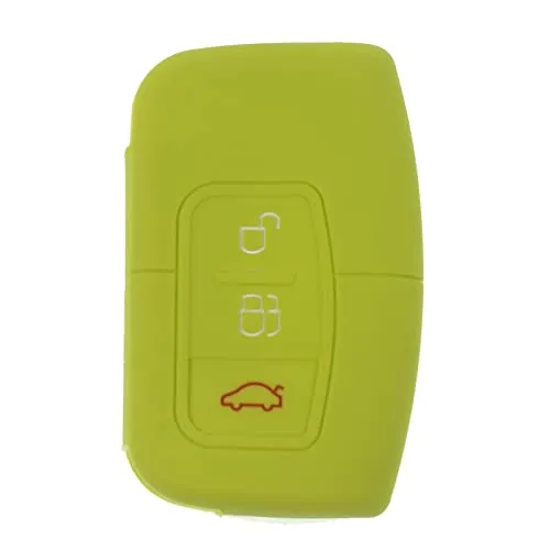 KEYLESS Schlüssel Cover Hülle Grün Kompatibel mit Ford C-Max Focus Kuga Mondeo