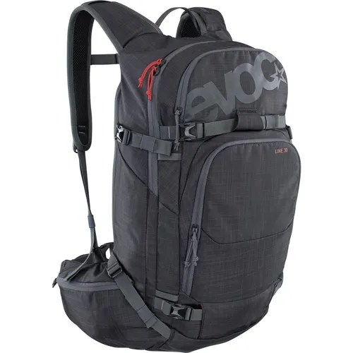 Evoc Line 30L Rucksack - Heather Carbon Grey - Tourenrucksack mit perfektem Sitz und durchdachter Funktionalität. Ideal für Splitboard und Tourenski im Backcountry, bietet er optimalen Stauraum und ein komfortables Tragesystem.