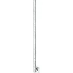 Alberts Universalpfosten mit Platte 30x30, 1150 mm - Treppen & Geländer, stabiler Stahlpfosten mit feuerverzinkter Oberfläche, ideal zum Aufschrauben für langlebige Konstruktionen