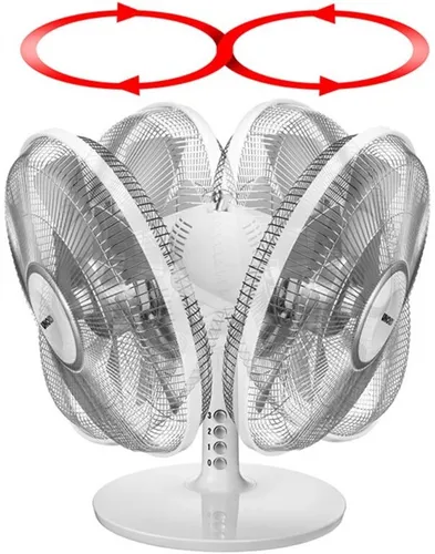 Unold Tischventilator SILVERLINE 30 cm, Weiß