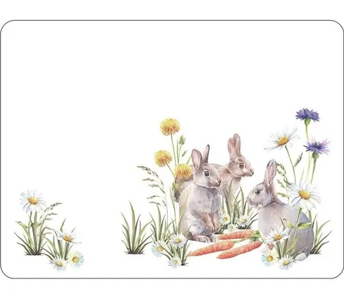 Tischset, Platzset CARROT TREAT | Hasen 30x40cm Ambiente in weiß von Ambiente