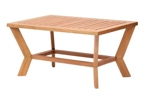 Designer Couchtisch aus Holz - Moderner Kaffeetisch für Ihr Wohnzimmer - Eleganter Couchtisch aus hellem Holz, rechteckig mit 100 x 60 cm. Pflegeleicht und ideal für modernes Wohnen. Perfekt für entspannte Stunden im Innenbereich.