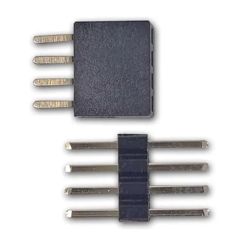 world-trading-net - 50er Set Miniatur Steckverbinder 4-polige, Rastermaß 1,27mm, Metallkontakte, Bronze beschichtet, Strom 1A, Spannung 30V