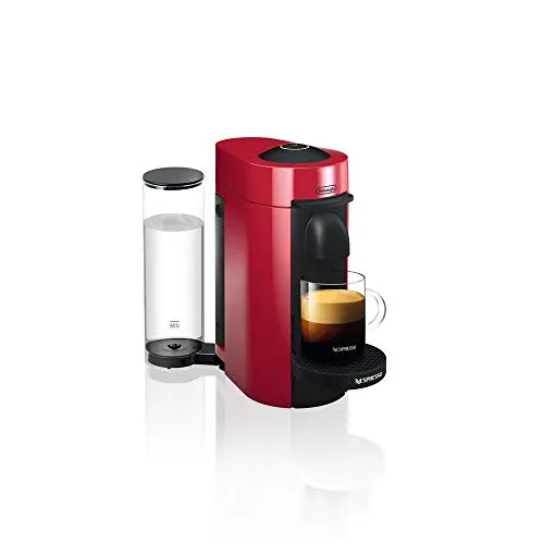 DeLonghi Nespresso Vertuo ENV 150.R - Vollautomatische Espressomaschine in Rot - Kaffeemaschinen mit CentrifusionTM Technologie für perfekte Crema und individuelle Kaffeezubereitung in 3 Größen. Ideal für Kaffeeliebhaber, die Vielfalt und Qualität schätzen.