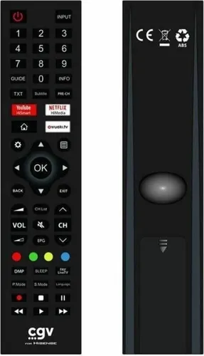 Ersatzfernbedienung – CGV – FIDELIO Hisense – Für Hisense-Fernseher – Keine Programmierung erforderlich – Sofort einsatzbereit