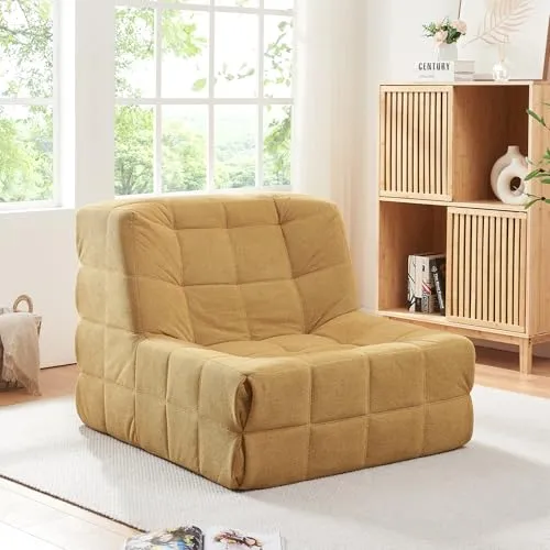 [en.casa] Bodensessel Koskyvn – Gepolsterter Lesesessel mit Rückenlehne - Relaxsessel & -liegen mit kuscheliger Polsterung und ergonomischem Design für ultimativen Komfort – ideal für Filmabende, Gaming oder entspannte Lesestunden.