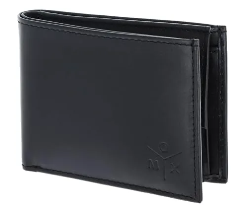 oxmox Leder Geldbörse RFID Protect Pocketbörse Ox 2.0 in silber von Oxmox
