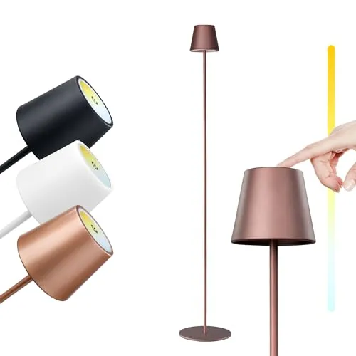 M A N T A LED Akku Stehleuchte TOUCH 117 cm in bronze von M A N T A