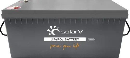 SolarV ® Lithium Batterie LiFePO4 25,6V 150Ah - Integriertes BMS & Bluetooth - Powerstations mit 60% weniger Gewicht als AGM/Gel Batterien, wartungsfrei und ideal für Wohnmobile, Boote und PV-Systeme. Überwachen Sie den Betrieb mit der Bluetooth-App!