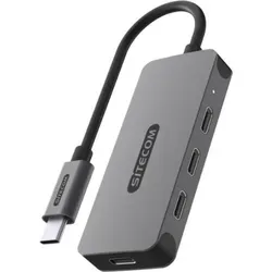 Sitecom CN-5014 USB-C Hub - USB-Adapter mit 4x USB-C 3.2 Gen 2 Anschlüssen, 10 Gbit/s Datenübertragung und 7,5 W Ladeleistung pro Port – ideal für schnelles Streaming und den professionellen Einsatz.