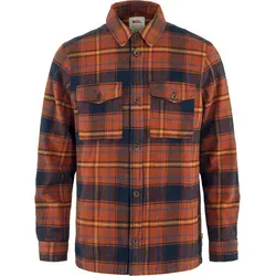 Fjällräven Övik Lite Padded Shirt für Herren - Warm und vielseitig - Herren-Freizeithemden aus Bio-Baumwoll-Flanell mit leichter Isolierung. Ideal als mittlere Schicht oder Hemdjacke, ausgestattet mit praktischen Brust- und Seitentaschen.