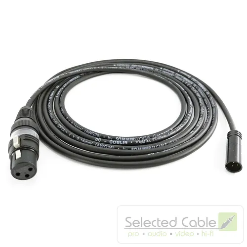 10m Mikrofonkabel Mini-XLR auf XLR 1:1 für Blackmagic 4K 6K by Selected Cable