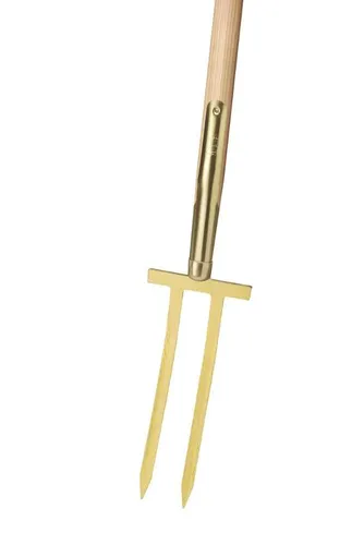 IDEAL Rosengabel mit Bajonettzinken - Gartenwerkzeuge mit 6 cm Arbeitsbreite und robustem Eschen-T-Stiel für müheloses Arbeiten im Garten.