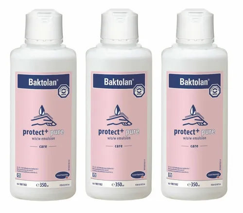 Baktolan protect + pure Handcreme Wasser-in-Öl-in-Wasser-Emulsion (3 x 350 ml)
