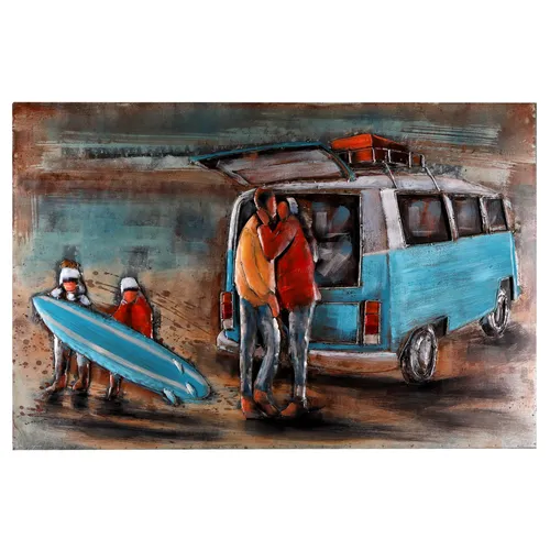 Wandbild Metallbild Relief Unikat