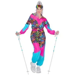 Wilbers Kostüm Retro Ski Anzug 80 ́s bunt 36 in türkis von Wilbers